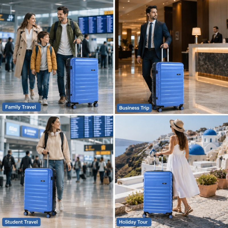 iFly Polypropylene (PP) Trolley 28" – Blue & Black
