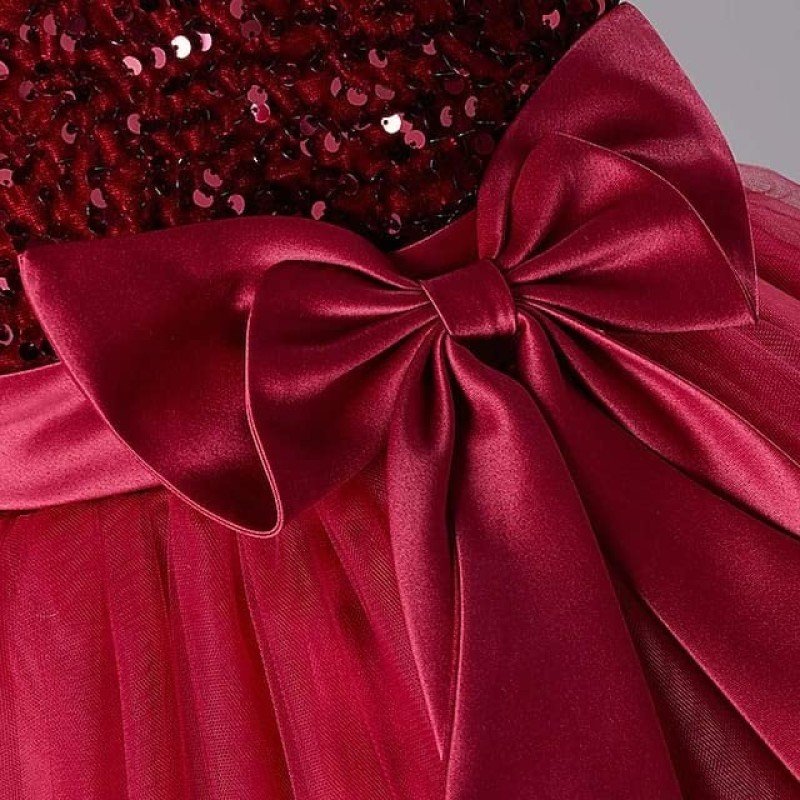 Baby Frock for Kid Girls with Sleeveless Bow Surface Styling